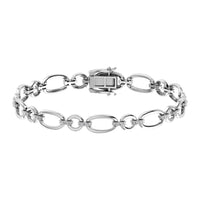 Thumbnail for Diamond 5/8 Ct.Tw. Cuban Fashion Bracelets in 14K White Gold