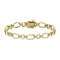 Thumbnail for Diamond 5/8 Ct.Tw. Cuban Fashion Bracelets in 14K Yellow Gold