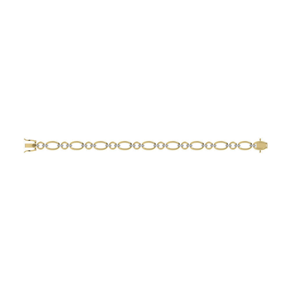 Diamond 5/8 Ct.Tw. Cuban Fashion Bracelets in 14K Yellow Gold