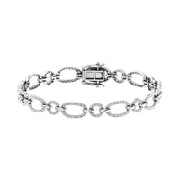 Thumbnail for Diamond 1 5/8 Ct.Tw. Cuban Fashion Bracelets in 14K White Gold