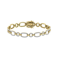Thumbnail for Diamond 1 5/8 Ct.Tw. Cuban Fashion Bracelets in 14K Yellow Gold