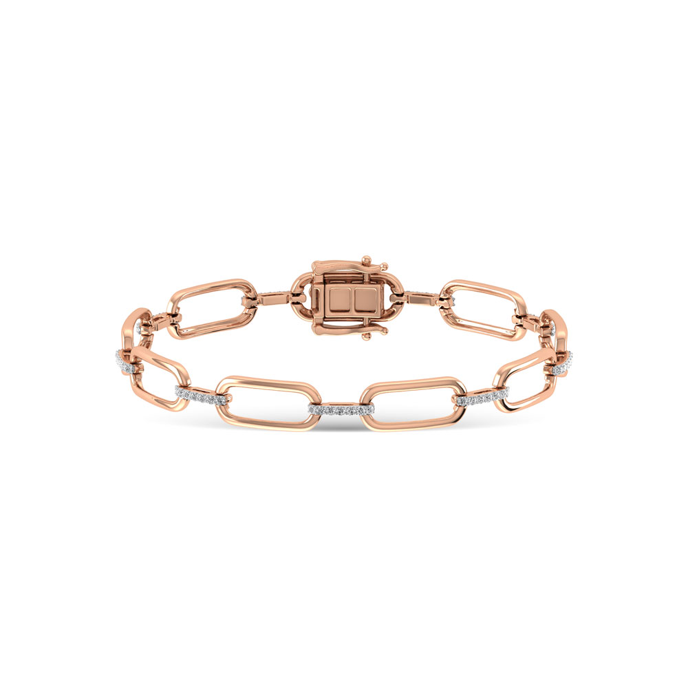 Diamond 1 1/2 Ct.Tw. Fashion Bracelets in 14K Rose Gold