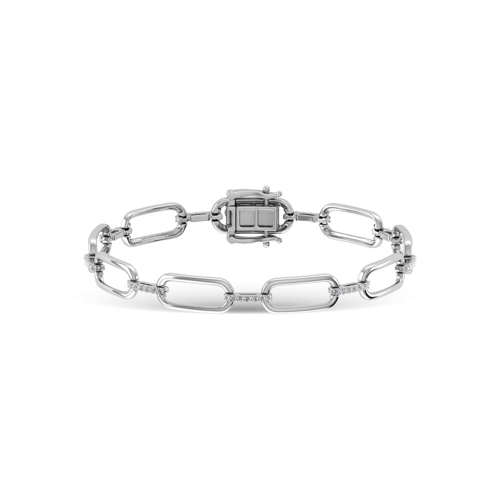 Diamond 1 1/2 Ct.Tw. Fashion Bracelets in 14K White Gold