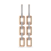 Thumbnail for Diamond 1/6 Ct.Tw. Danglers Earrings in 10K Rose Gold