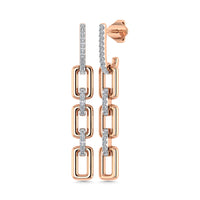 Thumbnail for Diamond 1/6 Ct.Tw. Danglers Earrings in 10K Rose Gold