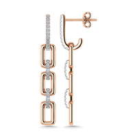 Thumbnail for Diamond 1/6 Ct.Tw. Danglers Earrings in 10K Rose Gold