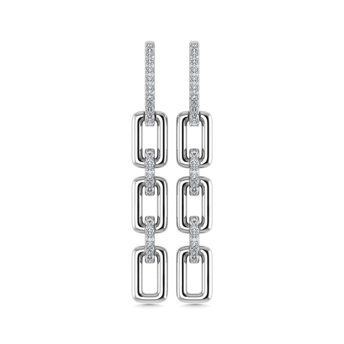 Diamond 1/6 Ct.Tw. Danglers Earrings in 10K White Gold