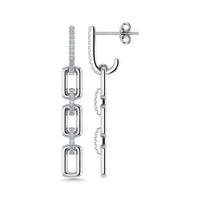 Thumbnail for Diamond 1/6 Ct.Tw. Danglers Earrings in 10K White Gold