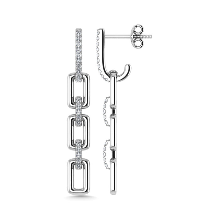 Diamond 1/6 Ct.Tw. Danglers Earrings in 10K White Gold