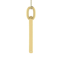 Thumbnail for Diamond 1/6 Ct.Tw. Paper Clip Pendant in 10K Yellow Gold
