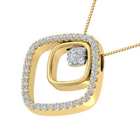 Thumbnail for 10K Yellow Gold 1/2 Ct.Tw. Diamond Slide Pendant