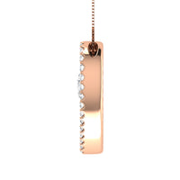 Thumbnail for 10K Rose Gold 1/2 Ct.Tw. Diamond Double Heart Pendant