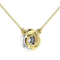 Thumbnail for Diamond 1/10 Ct.Tw. Fashion Necklace in 10K Two Tone