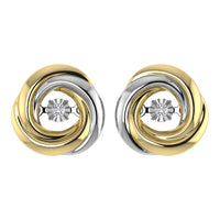 Thumbnail for Diamond 1/20 Ct.Tw. Fashion Earrings in 10K Two Tone Gold
