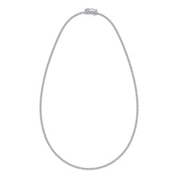 Thumbnail for 14K White Gold 4 1/6 Ct.Tw. Diamond Fashion Necklace (13 inches + 3 inches extender chain)