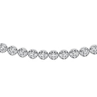 Thumbnail for 14K White Gold 5 3/4 Ct.Tw. Diamond Fashion Necklace (13 inches + 3 inches extender chain)