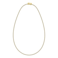 Thumbnail for 14K Yellow Gold 3 1/3 Ct.Tw. Diamond Fashion Necklace (13 inches + 3 inches extender chain)