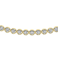 Thumbnail for 14K Yellow Gold 3 1/3 Ct.Tw. Diamond Fashion Necklace (13 inches + 3 inches extender chain)
