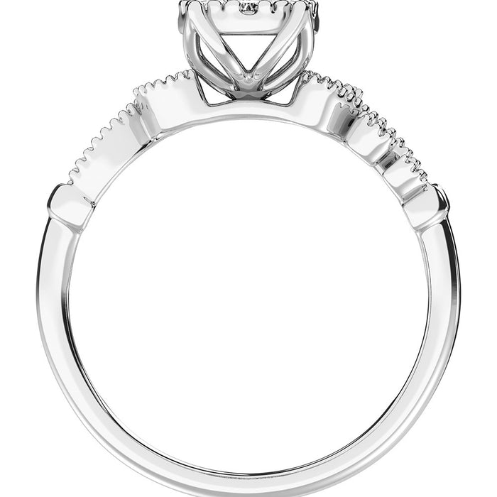 10K White Gold 1/3 Ct.Tw. Diamond Promise Ring