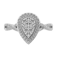 Thumbnail for 14K White Gold 1/2 Ct.Tw. Diamond Pear Shape Engagement Ring