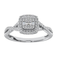 Thumbnail for 14K White Gold 1/2 Ct.Tw. Diamond Pear Shape Engagement Ring
