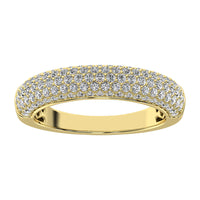 Thumbnail for 14K Yellow Gold 3/4 Ct.Tw. Diamond Pave Set Fashion Band