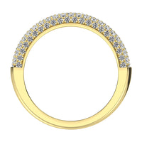 Thumbnail for 14K Yellow Gold 3/4 Ct.Tw. Diamond Pave Set Fashion Band