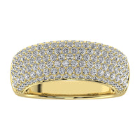 Thumbnail for 14K Yellow Gold 1 5/8 Ct.Tw. Diamond Pave Set Fashion Band