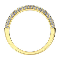 Thumbnail for 14K Yellow Gold 1/2 Ct.Tw. Diamond Pave Set Fashion Band