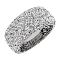 Thumbnail for 14K White Gold 1/2 Ct.Tw. Diamond Pave Set Mens Band