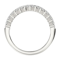 Thumbnail for 14K White Gold 1 1/2 Ct.Tw. Diamond Round and Baguette Set Fashion Band