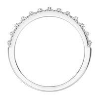 Thumbnail for 14K White Gold 1/3 Ct.Tw. Diamond Round and Baguette Set Fashion Band