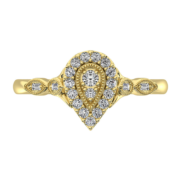 10K Yellow Gold 1/4 Ct.Tw. Diamond Promise Ring