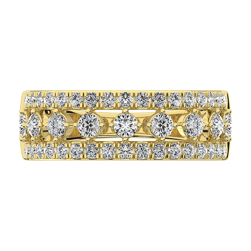 14K Yellow Gold 1/2 Ct.Tw. Diamond Fashion Band