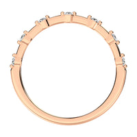 Thumbnail for 14K Rose Gold 1/10 Ct.Tw. Diamond Stack Bands