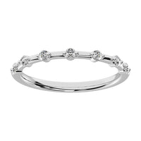 Thumbnail for 14K White Gold 1/10 Ct.Tw. Diamond Stack Bands