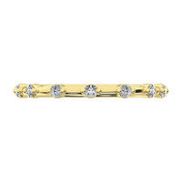 Thumbnail for 14K Yellow Gold 1/10 Ct.Tw. Diamond Stack Bands
