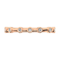 Thumbnail for 14K Rose Gold 1/10 Ct.Tw. Diamond Stack Bands