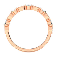 Thumbnail for 14K Rose Gold 1/5 Ct.Tw. Diamond Stack Bands