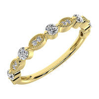 Thumbnail for 14K Yellow Gold 1/5 Ct.Tw. Diamond Stack Bands