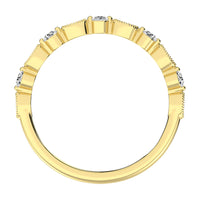 Thumbnail for 14K Yellow Gold 1/5 Ct.Tw. Diamond Stack Bands