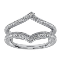 Thumbnail for 10K White Gold 1/4 Ct.Tw. Diamond Guard Ring