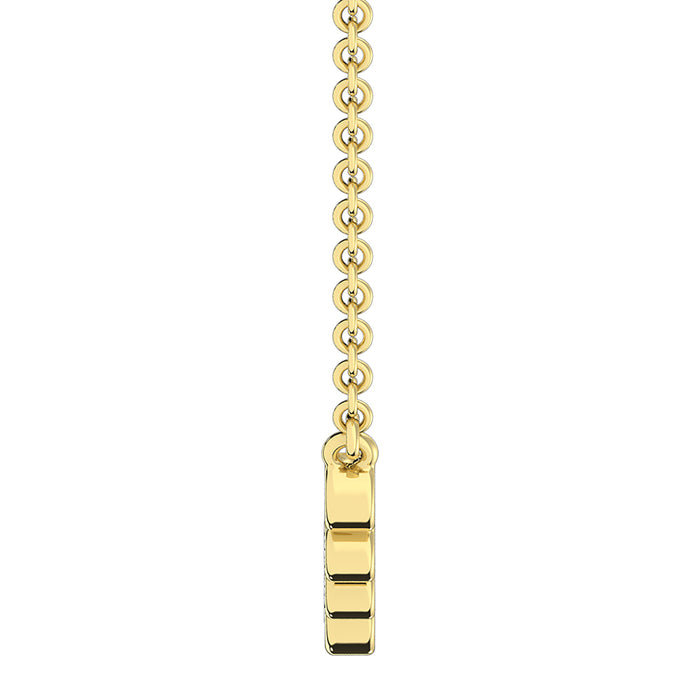 10K Yellow Gold 1/5 Ct.Tw. Diamond Fashion Necklace