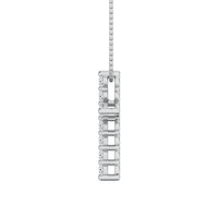 Thumbnail for 10K White Gold 1/4 Ct.Tw. Diamond Cross Pendant