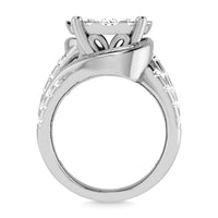 Thumbnail for Diamond 4 Ct.Tw. Cluster Engagement Ring in 10K White Gold