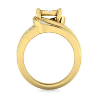 Thumbnail for Diamond 2 Ct.Tw. Cluster Engagement Ring in 10K Yellow Gold