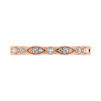 Thumbnail for Diamond 1/6 Ct.Tw. Stack Band in 10K Rose Gold