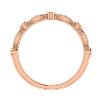 Thumbnail for Diamond 1/6 Ct.Tw. Stack Band in 10K Rose Gold