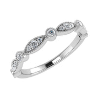 Thumbnail for Diamond 1/6 Ct.Tw. Stack Band in 10K White Gold