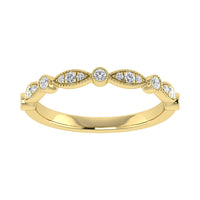 Thumbnail for Diamond 1/6 Ct.Tw. Stack Band in 10K Yellow Gold
